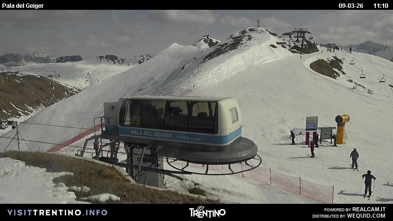 Archived image Webcam Pozza di Fassa - Pala del Geiger