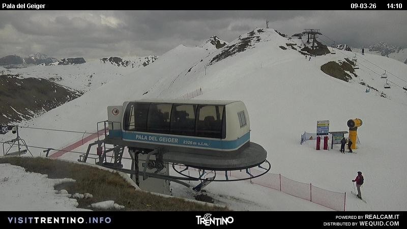Archived image Webcam Pozza di Fassa - Pala del Geiger