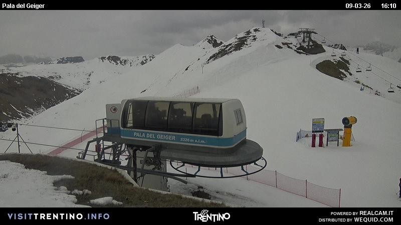 Archived image Webcam Pozza di Fassa - Pala del Geiger