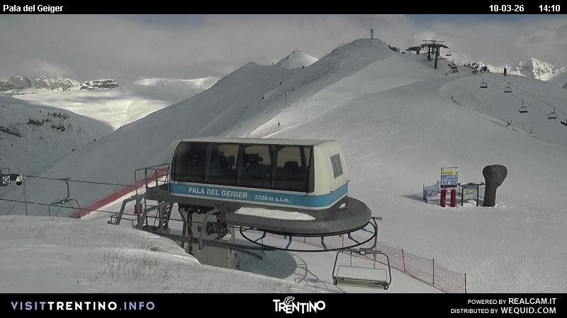 Archived image Webcam Pozza di Fassa - Pala del Geiger