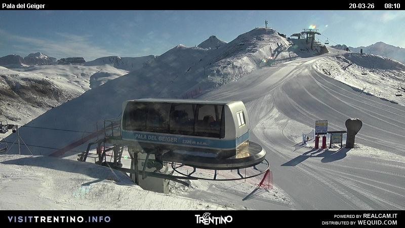 Archived image Webcam Pozza di Fassa - Pala del Geiger