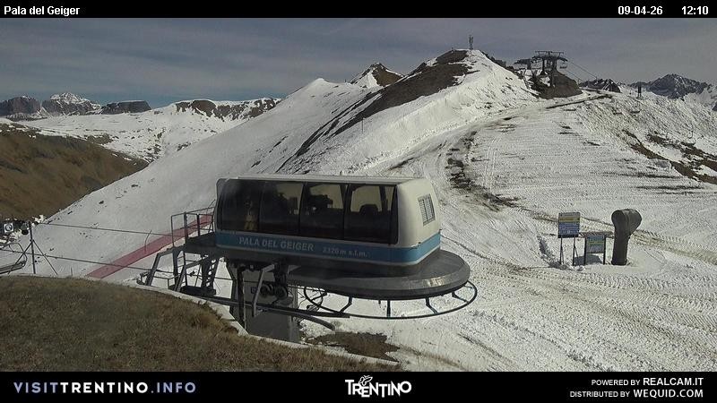 Archived image Webcam Pozza di Fassa - Pala del Geiger