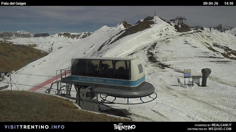 Archived image Webcam Pozza di Fassa - Pala del Geiger