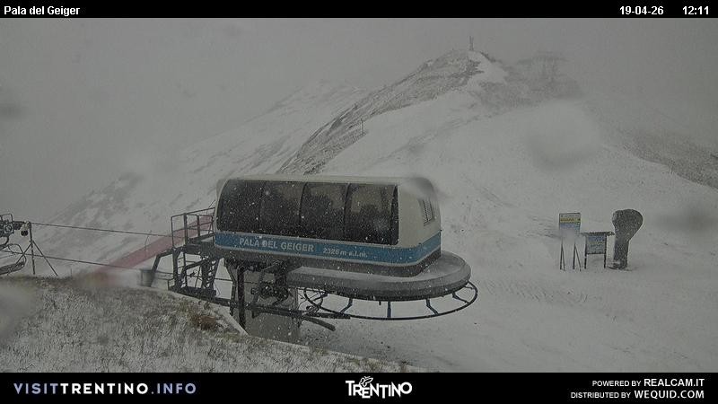 Archiv Foto Webcam Pala del Geiger