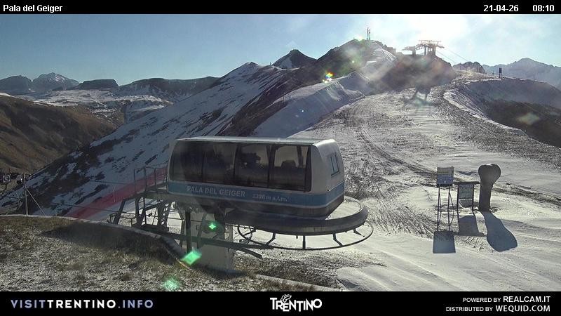 Archived image Webcam Pozza di Fassa - Pala del Geiger
