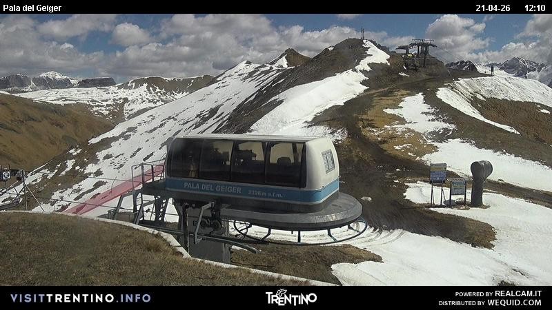 Archiv Foto Webcam Pala del Geiger