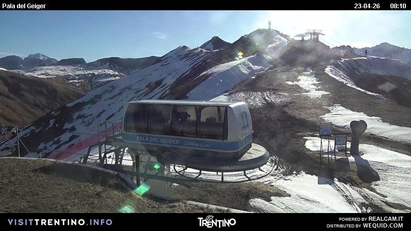 Archived image Webcam Pozza di Fassa - Pala del Geiger