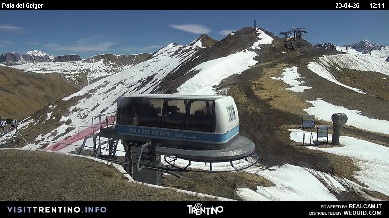 Archived image Webcam Pozza di Fassa - Pala del Geiger