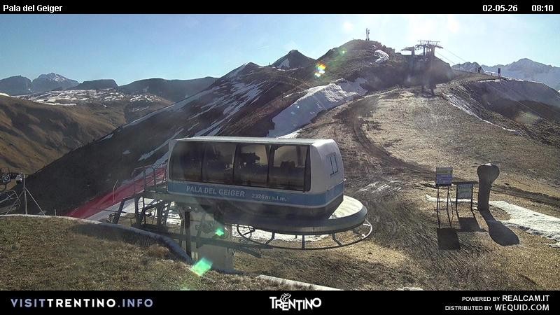 Archived image Webcam Pozza di Fassa - Pala del Geiger