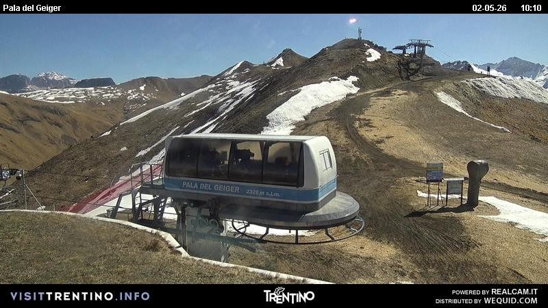 Archived image Webcam Pozza di Fassa - Pala del Geiger