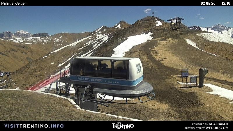 Archived image Webcam Pozza di Fassa - Pala del Geiger