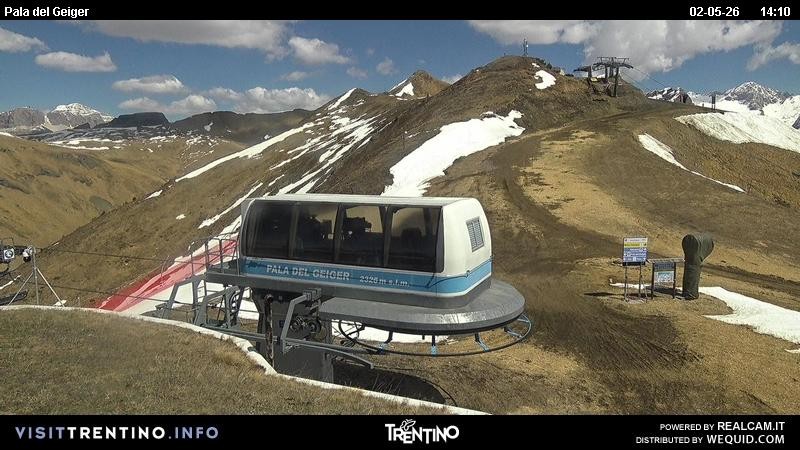 Archived image Webcam Pozza di Fassa - Pala del Geiger