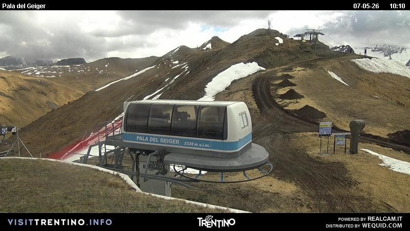 Archived image Webcam Pozza di Fassa - Pala del Geiger
