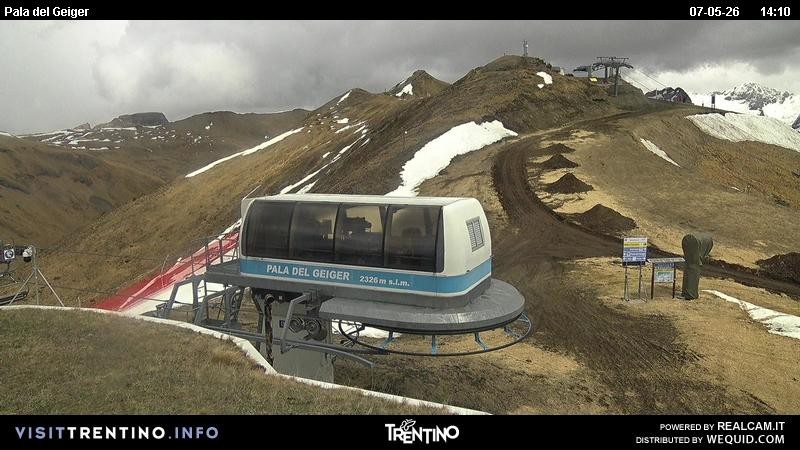 Archived image Webcam Pozza di Fassa - Pala del Geiger