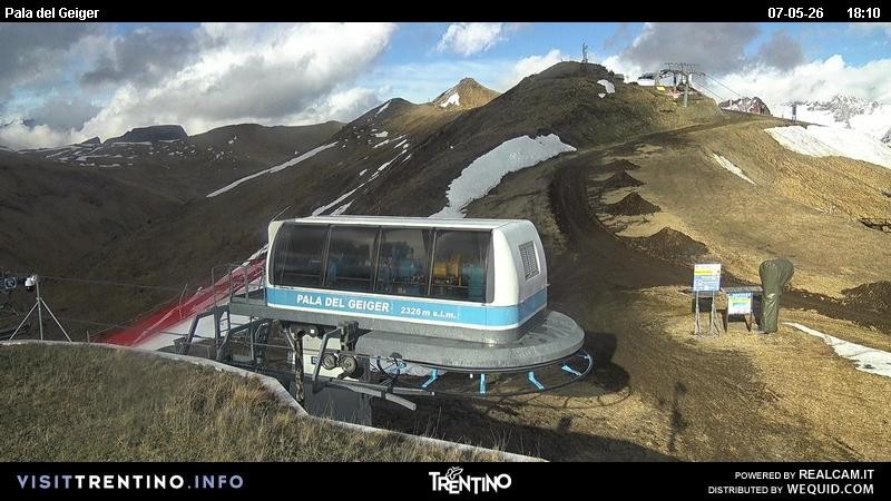 Archived image Webcam Pozza di Fassa - Pala del Geiger