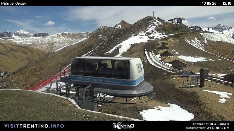 Archived image Webcam Pozza di Fassa - Pala del Geiger