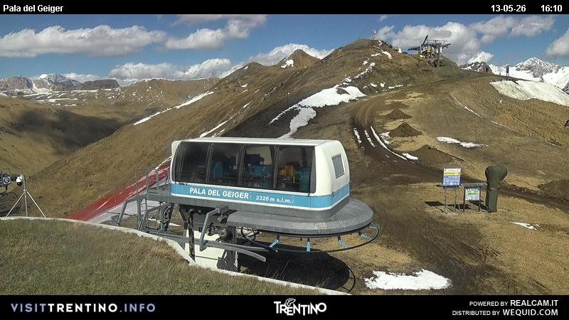 Archived image Webcam Pozza di Fassa - Pala del Geiger