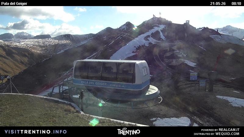Archived image Webcam Pozza di Fassa - Pala del Geiger