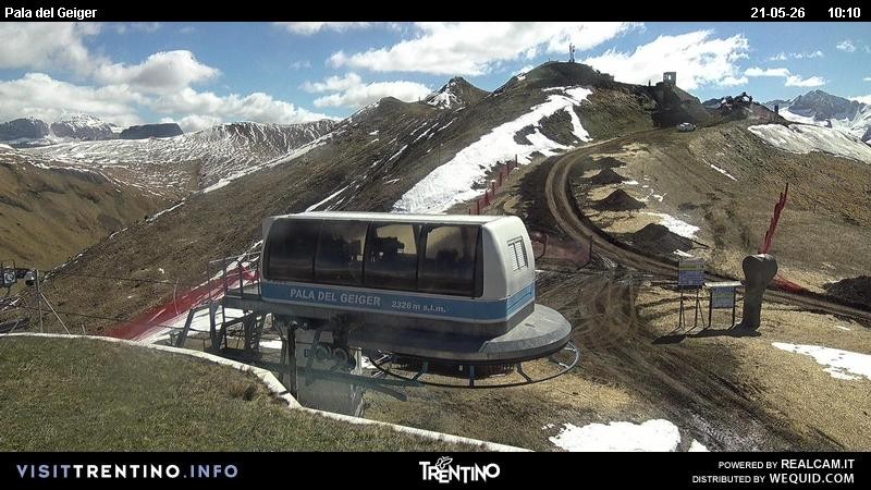 Archived image Webcam Pozza di Fassa - Pala del Geiger