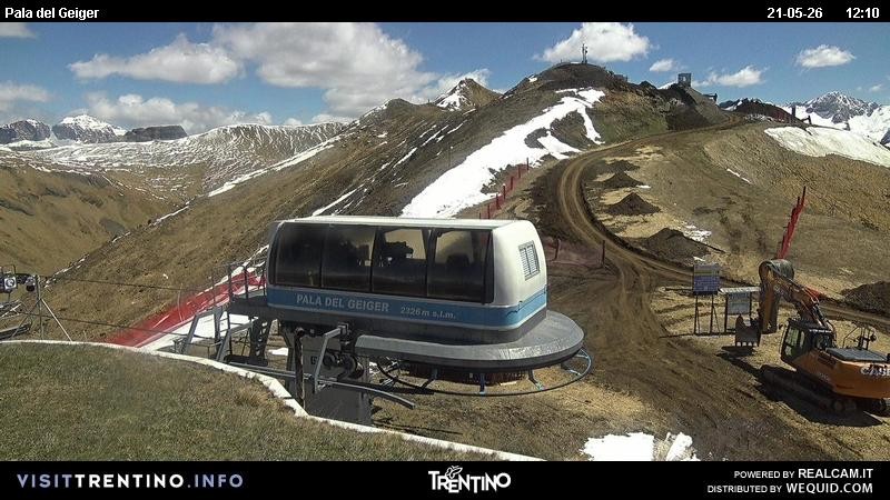 Archived image Webcam Pozza di Fassa - Pala del Geiger