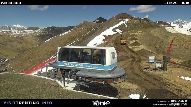 Archived image Webcam Pozza di Fassa - Pala del Geiger