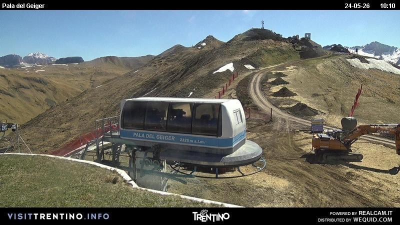 Archived image Webcam Pozza di Fassa - Pala del Geiger