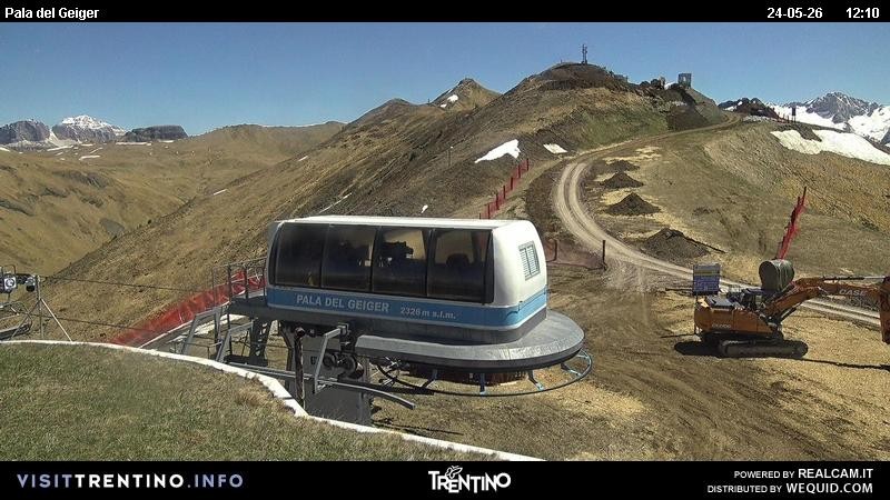 Archived image Webcam Pozza di Fassa - Pala del Geiger