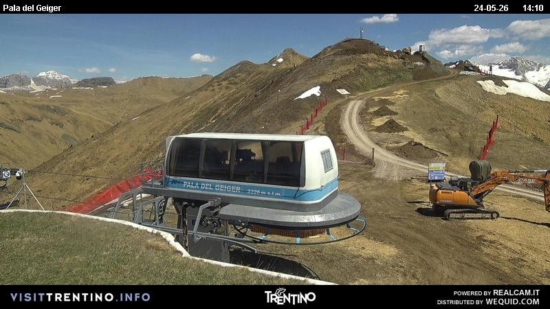 Archived image Webcam Pozza di Fassa - Pala del Geiger