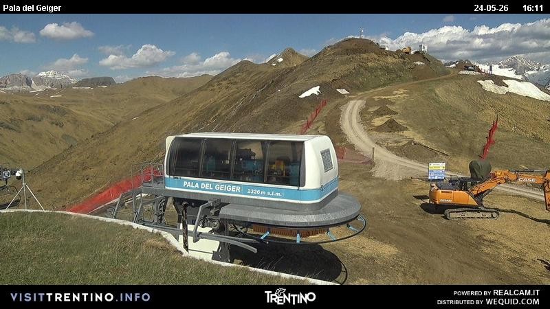 Archived image Webcam Pozza di Fassa - Pala del Geiger