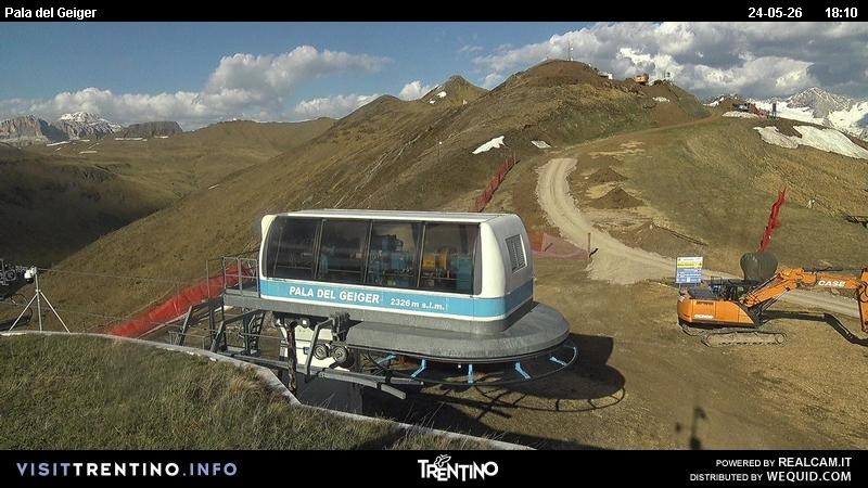 Archived image Webcam Pozza di Fassa - Pala del Geiger