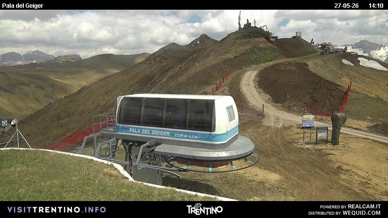 Archived image Webcam Pozza di Fassa - Pala del Geiger