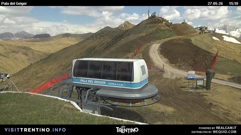Archived image Webcam Pozza di Fassa - Pala del Geiger