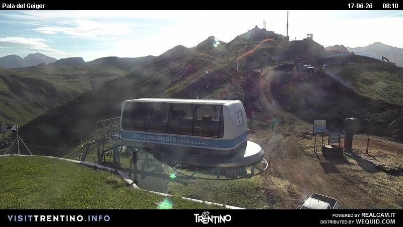 Archived image Webcam Pozza di Fassa - Pala del Geiger