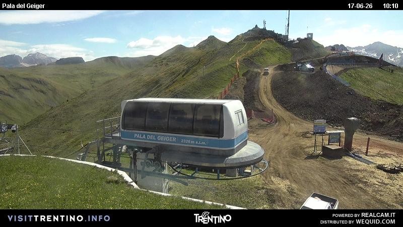 Archived image Webcam Pozza di Fassa - Pala del Geiger