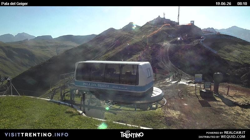 Archived image Webcam Pozza di Fassa - Pala del Geiger