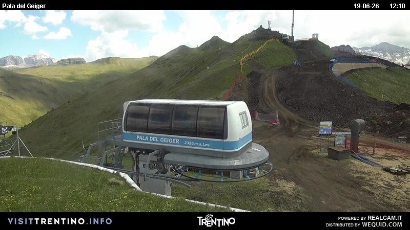 Archived image Webcam Pozza di Fassa - Pala del Geiger