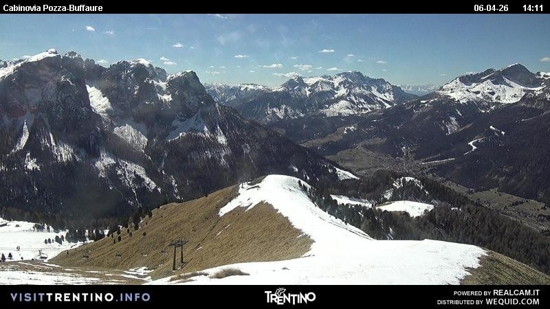 Archiv Foto Webcam Pozza-Buffaure