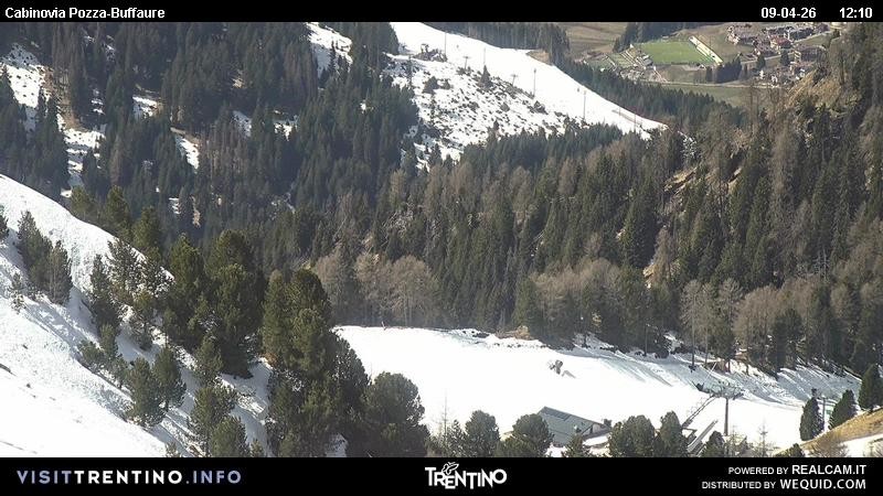 Archiv Foto Webcam Pozza-Buffaure