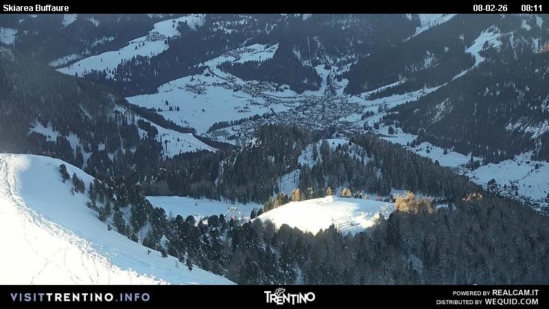 Archived image Webcam Valley Fassa - top station cable car Buffaure