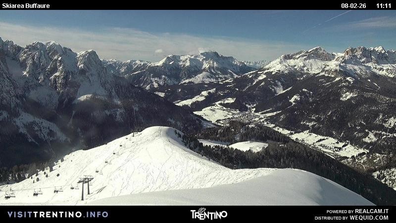 Archived image Webcam Valley Fassa - top station cable car Buffaure