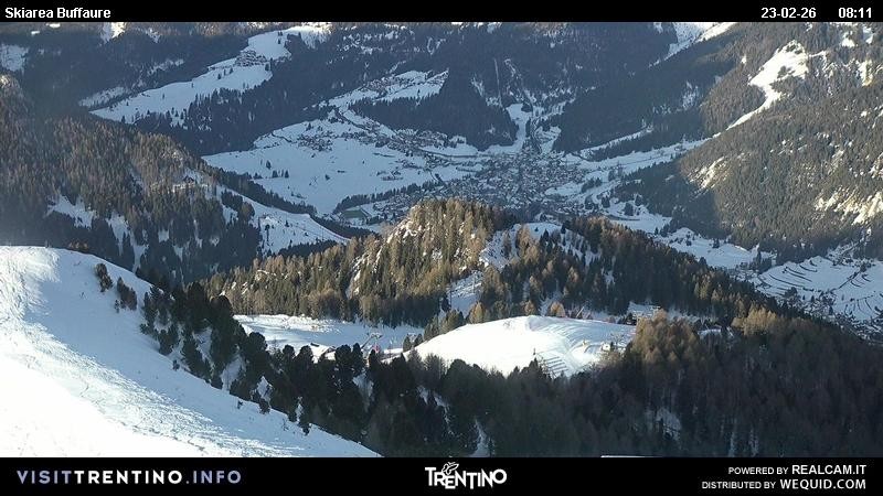 Archived image Webcam Valley Fassa - top station cable car Buffaure