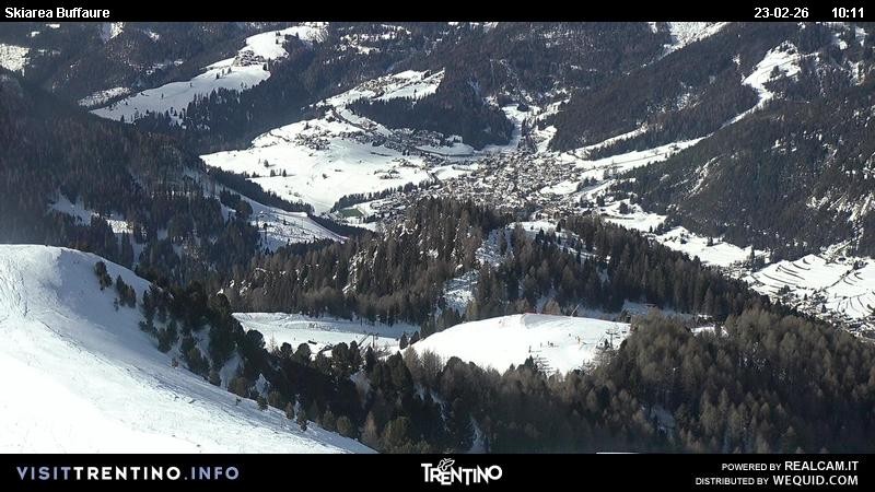 Archived image Webcam Valley Fassa - top station cable car Buffaure