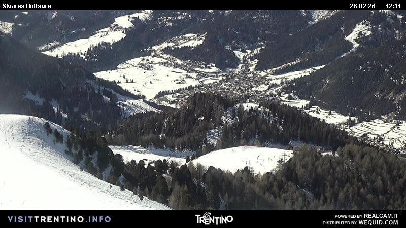 Archived image Webcam Valley Fassa - top station cable car Buffaure