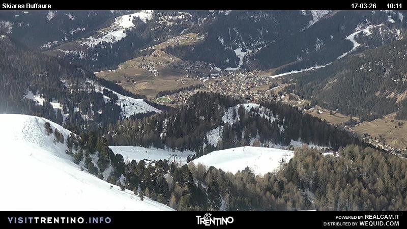 Archived image Webcam Valley Fassa - top station cable car Buffaure