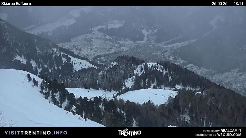 Archived image Webcam Valley Fassa - top station cable car Buffaure