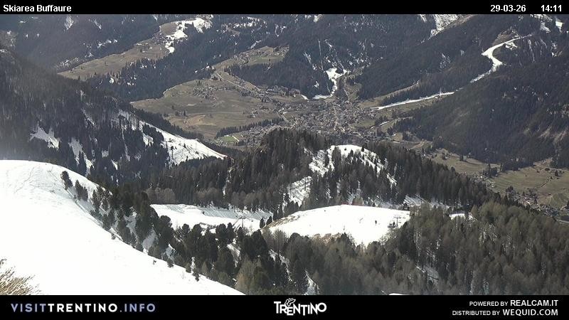 Archived image Webcam Valley Fassa - top station cable car Buffaure