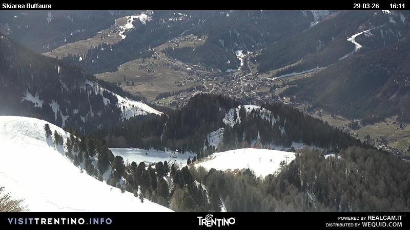 Archived image Webcam Valley Fassa - top station cable car Buffaure