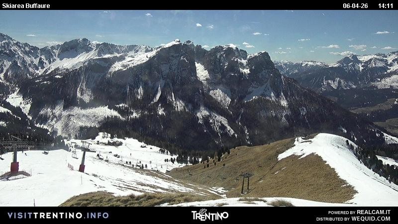 Archiv Foto Webcam Valley Fassa (Buffaure Bergstation)