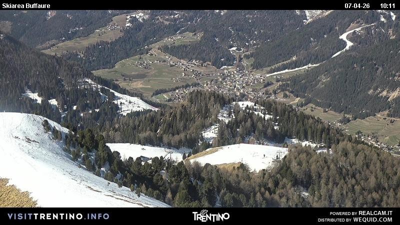 Archived image Webcam Valley Fassa - top station cable car Buffaure