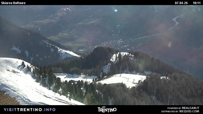 Archived image Webcam Valley Fassa - top station cable car Buffaure